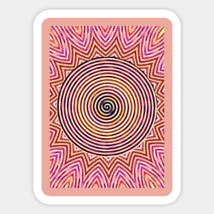 Spiral archaic hypnosis Sticker